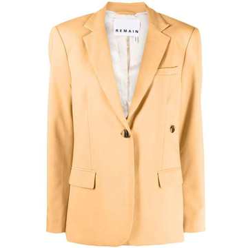 buttoned single-breasted blazer