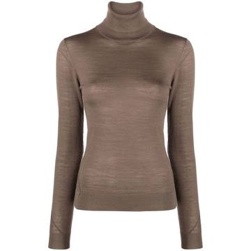 fine-knit roll neck jumper