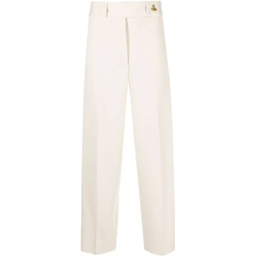 fine-knit felted cropped trousers