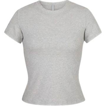 灰色 Cotton Jersey T 恤
