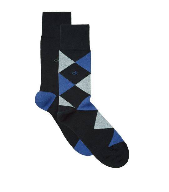 Assorted Argyle Solid Socks (Pack of 2)展示图