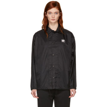 Black Trefoil Coach Jacket