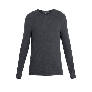 Giles crew-neck ribbed-knit wool sweater