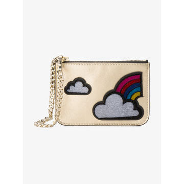 cloud and rainbow applique coin purse