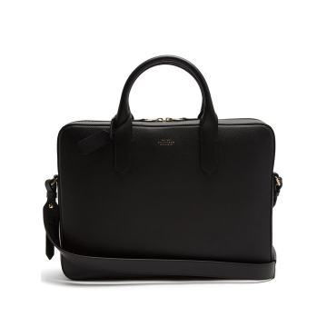 Panama leather briefcase