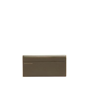 Burlington grained-leather travel wallet