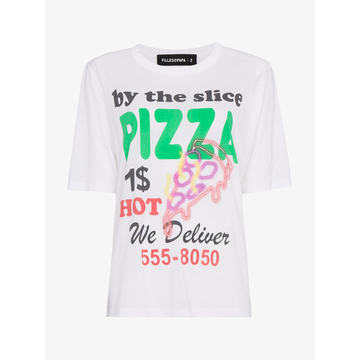 pizza print cotton t shirt