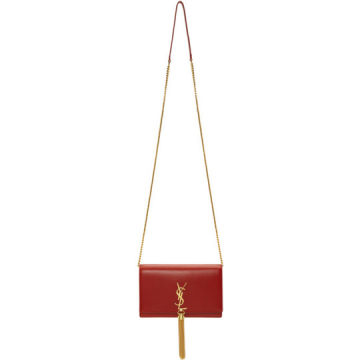 Red Kate Tassel Chain Wallet Bag
