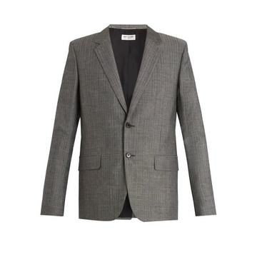 Single-breasted wool blazer