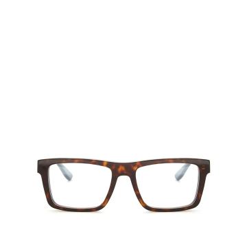 Monogram rectangle-frame glasses