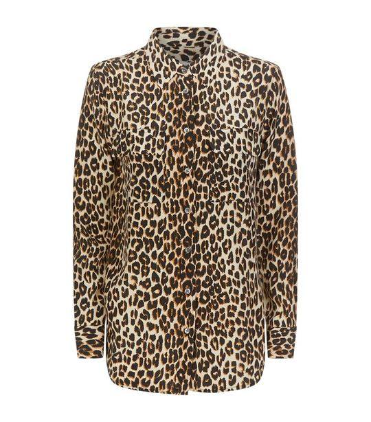 Leopard Print Silk Shirt展示图