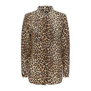 Leopard Print Silk Shirt