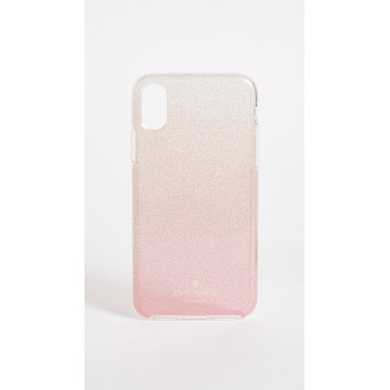粉色亮片渐变色 iPhone X 手机壳