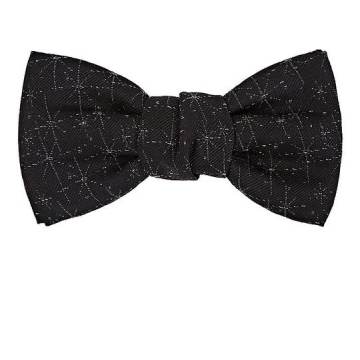 Sparkle-Motif Silk-Blend Bow Tie