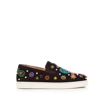 Boat Candy embellished suede trainers