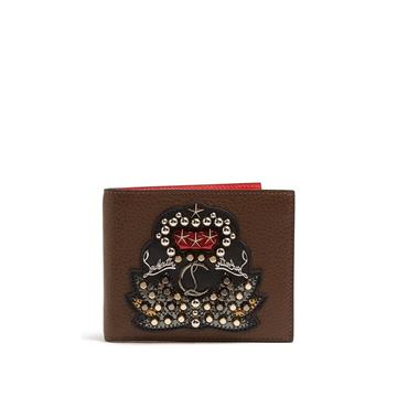 Kaspero embellished bi-fold leather wallet