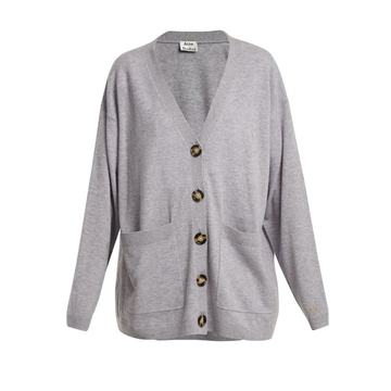 Sahar patch-pocket wool cardigan