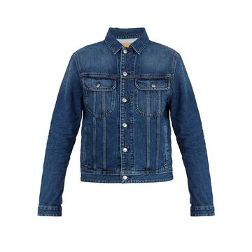 Blå Konst Tent point-collar denim jacket