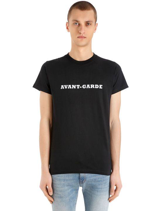 "AVANT-GARDE"厚织棉T恤展示图