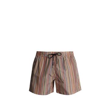 Stripe-print swim shorts