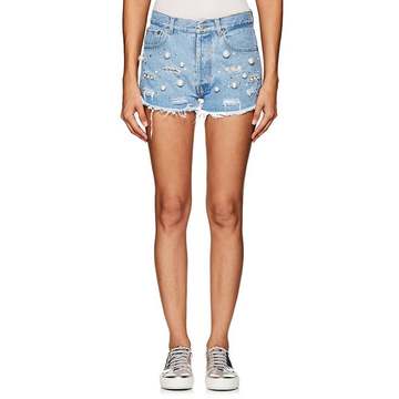 Vanessa Embellished Denim Shorts