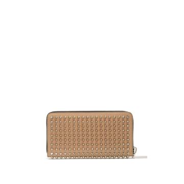 Panettone spike-embellished leather wallet