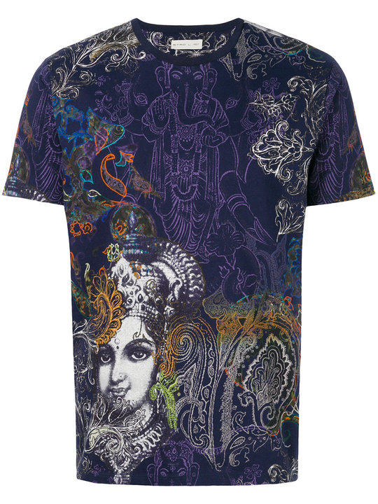 Indian print T-shirt展示图