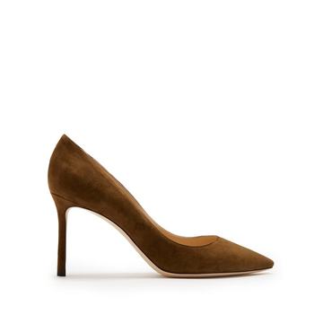 Romy 85mm suede pumps