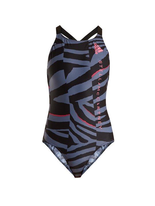 Train zebra-print swimsuit展示图
