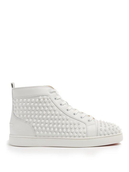 Louis spiked leather high-top trainers展示图