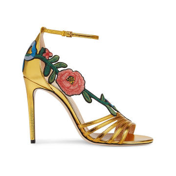 花卉刺绣凉鞋