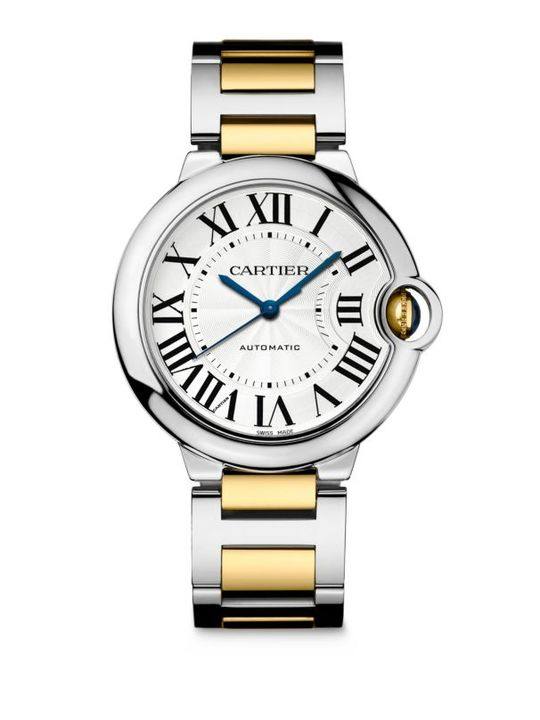 Ballon Bleu de Cartier 36.6 毫米 18K 黄金腕表展示图