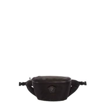 Versace Medusa Palazzo Black Nylon Belt Bag