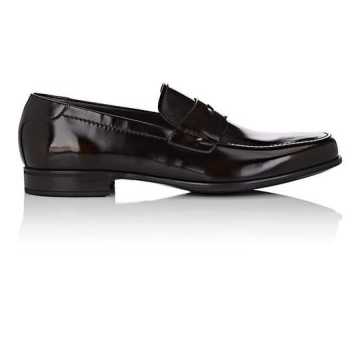 Spazzolato Leather Penny Loafers