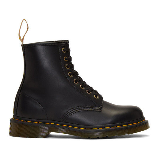 Black Vegan 1460 Lace-Up Boots展示图