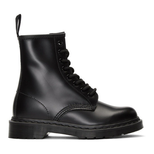 Black 1460 Mono Lace-Up Boots展示图