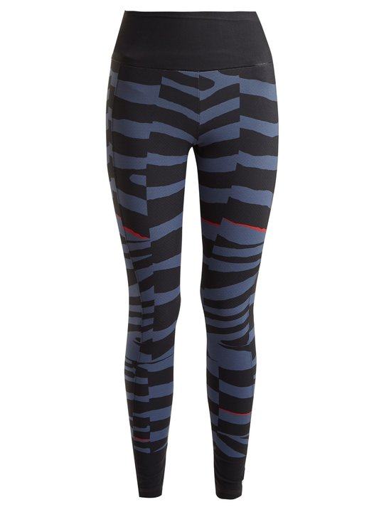 Training Miracle zebra-print performance leggings展示图