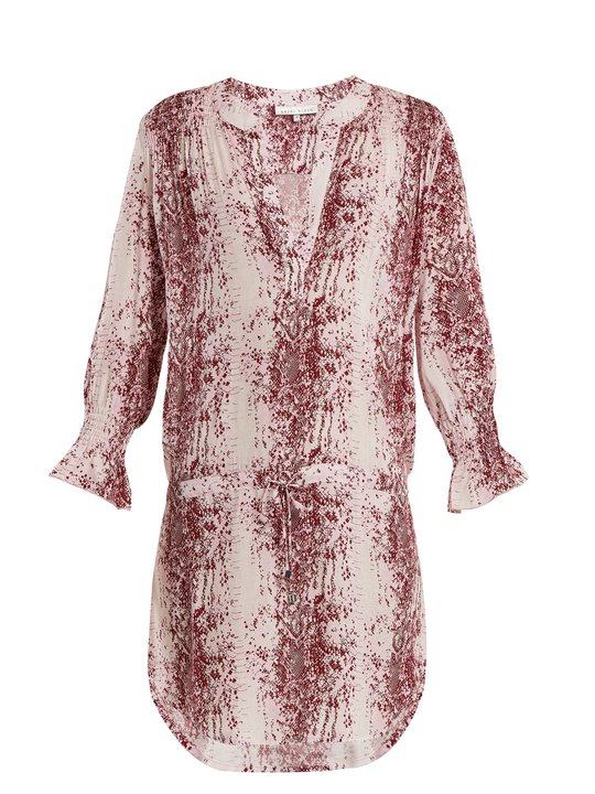 Monaco snakeskin-print tunic dress展示图