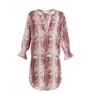 Monaco snakeskin-print tunic dress