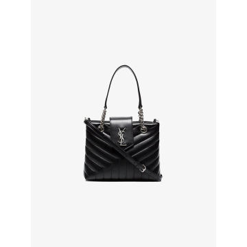 Black Loulou small quilted leather bag