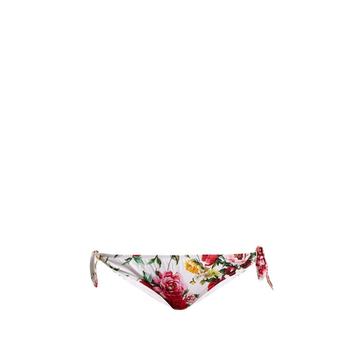 Floral-print bikini briefs