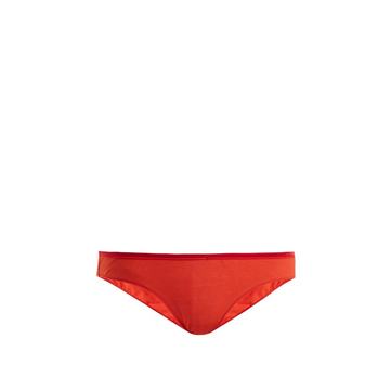 Odette cotton-crepe briefs