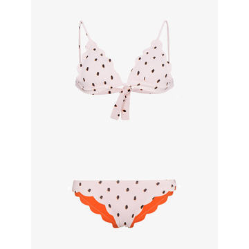 Antibes Dotty Triangle Scallop Edge Bikini