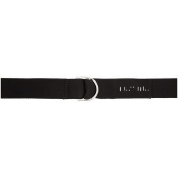 Black Nylon D-Ring Belt