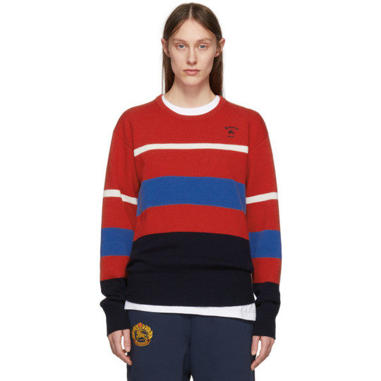 Multicolor Stripe Rugby Sweater展示图