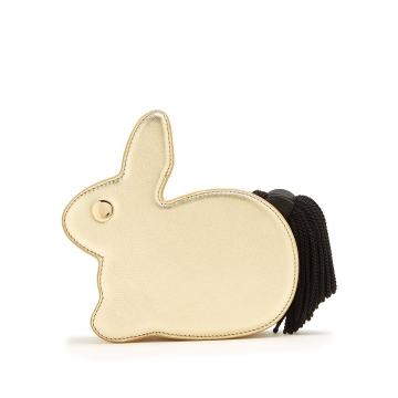 Bunny leather clutch