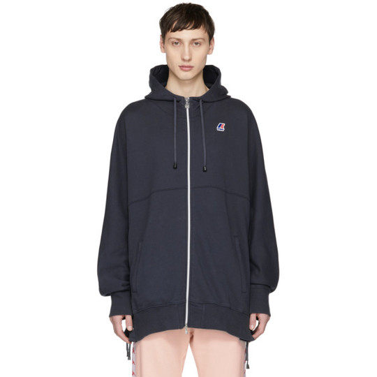 Navy K-WAY Edition Laced Hoodie展示图