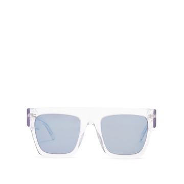 Flat-top D-frame sunglasses