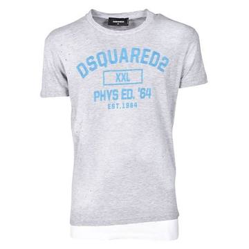 Dsquared2 Slogan Distressed T-shirt