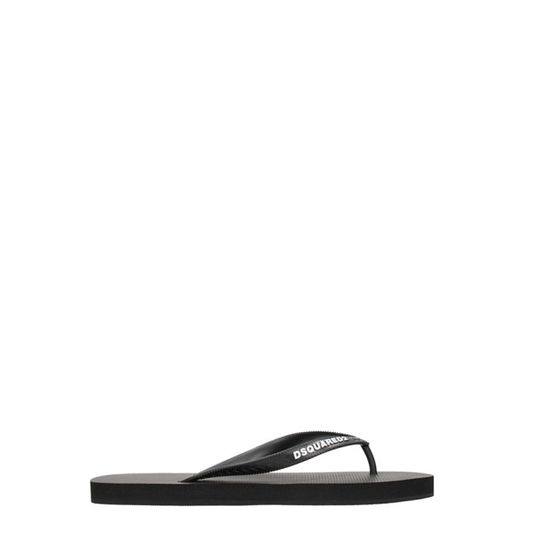 Dsquared2 Black Rubber Flip-flops展示图